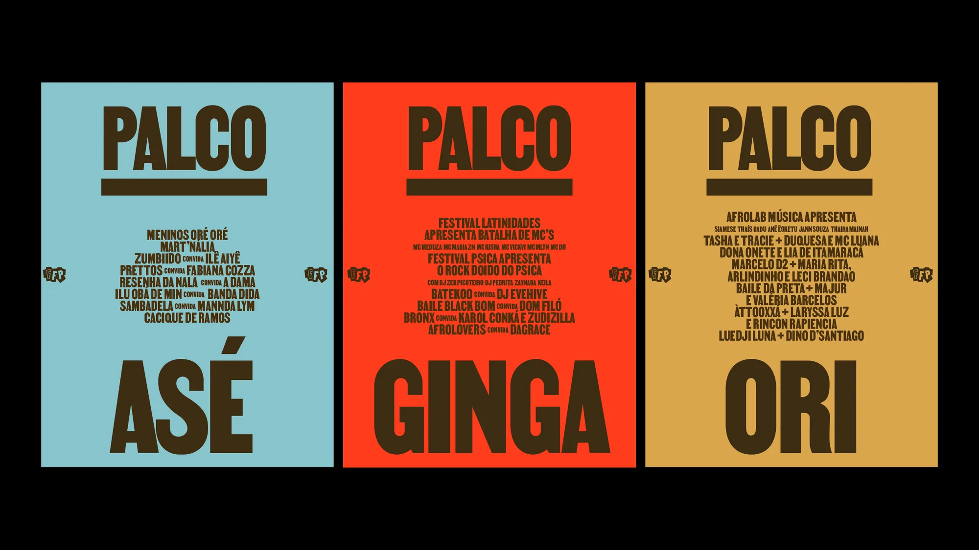 Stage posters: Asé, Ginga, Ori